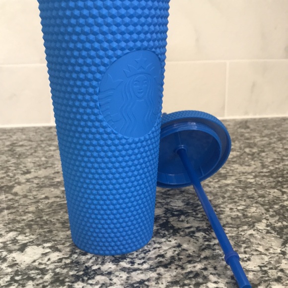 💙HP💙 NWT Starbucks Studded Blue Exclusive & Rare Tumbler 24oz - Picture 7 of 8
